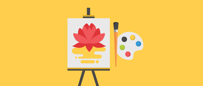 Painting a flower