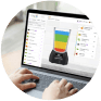 Demo of the Colorful Choices website on a laptop computer.