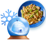 Winter snow globe