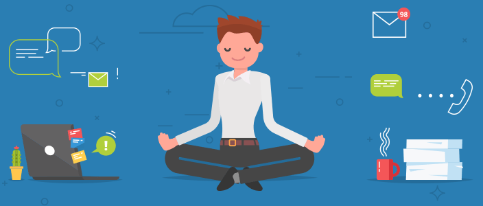 Man meditating